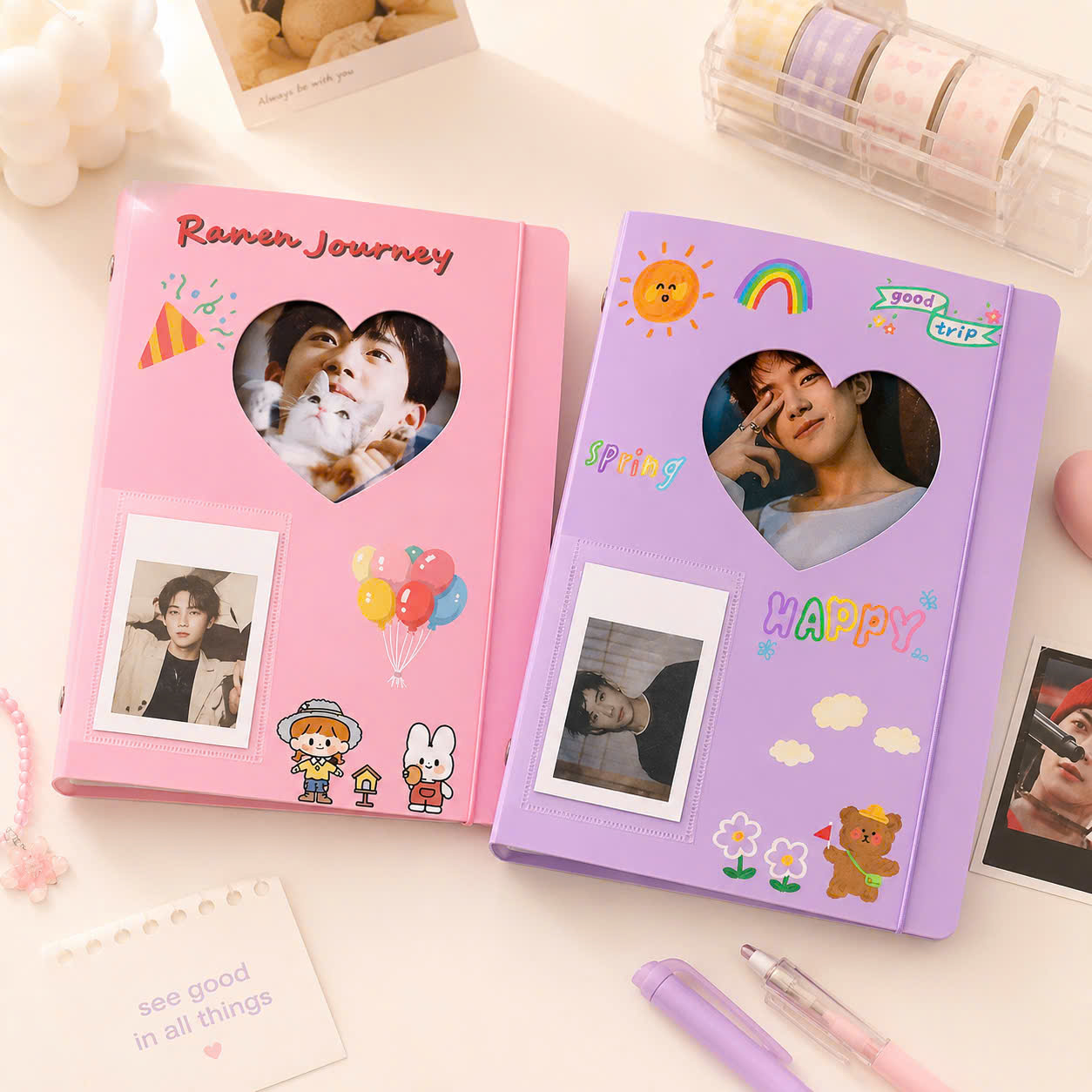VỎ SỔ CÒNG A5 TRÁI TIM ĐỰNG CARD VÀ TOP LOADER