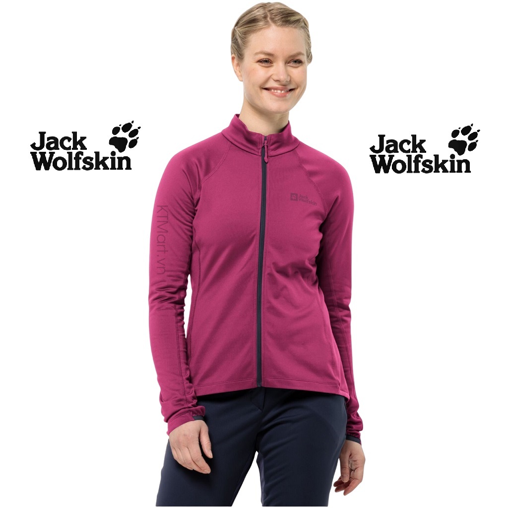 Áo đạp xe Jack Wolfskin Morobbia FZ Women’s Longsleeve Jersey 1710902 size L