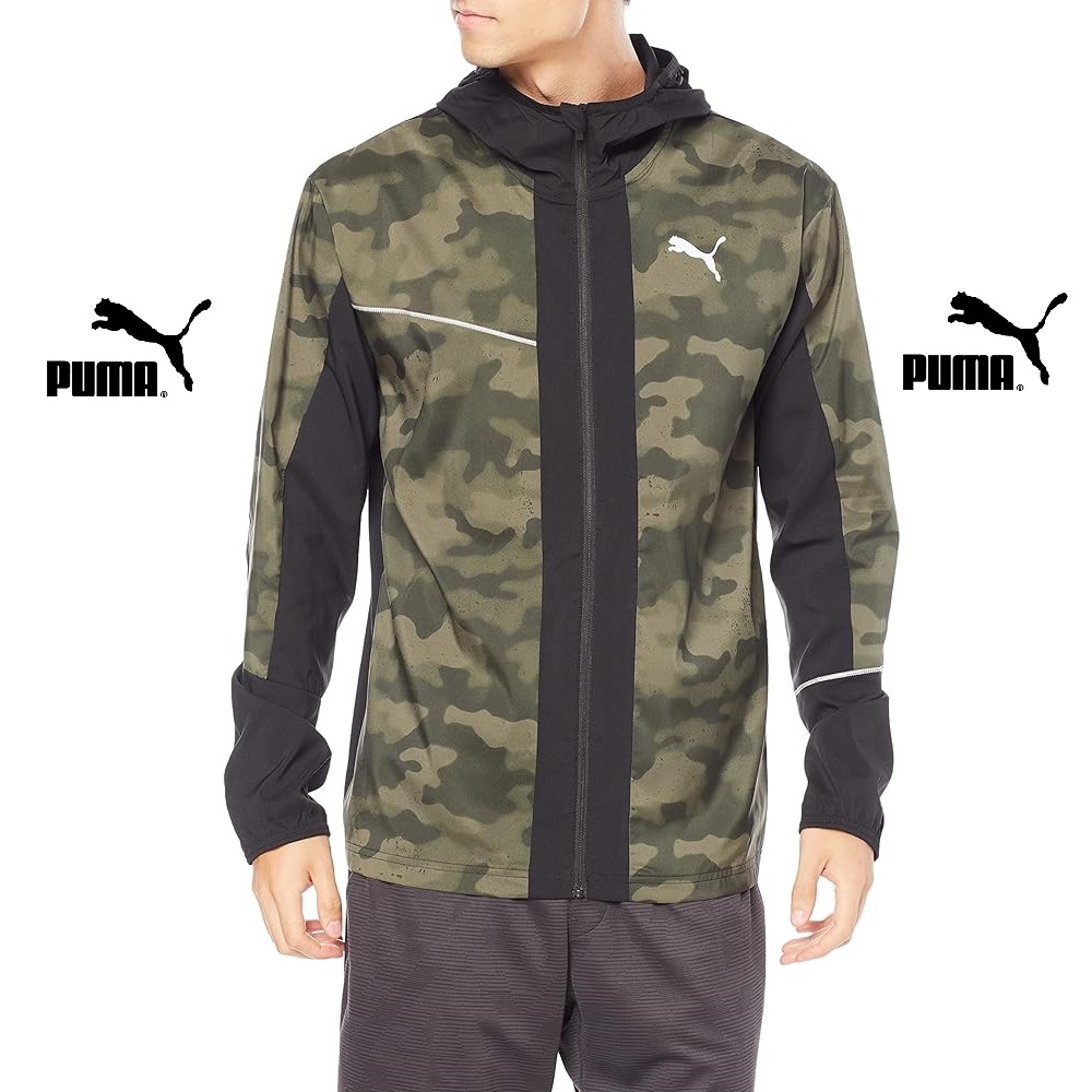 Áo gió Puma Graphic Hooded Men's Running Jacket 520859 size L