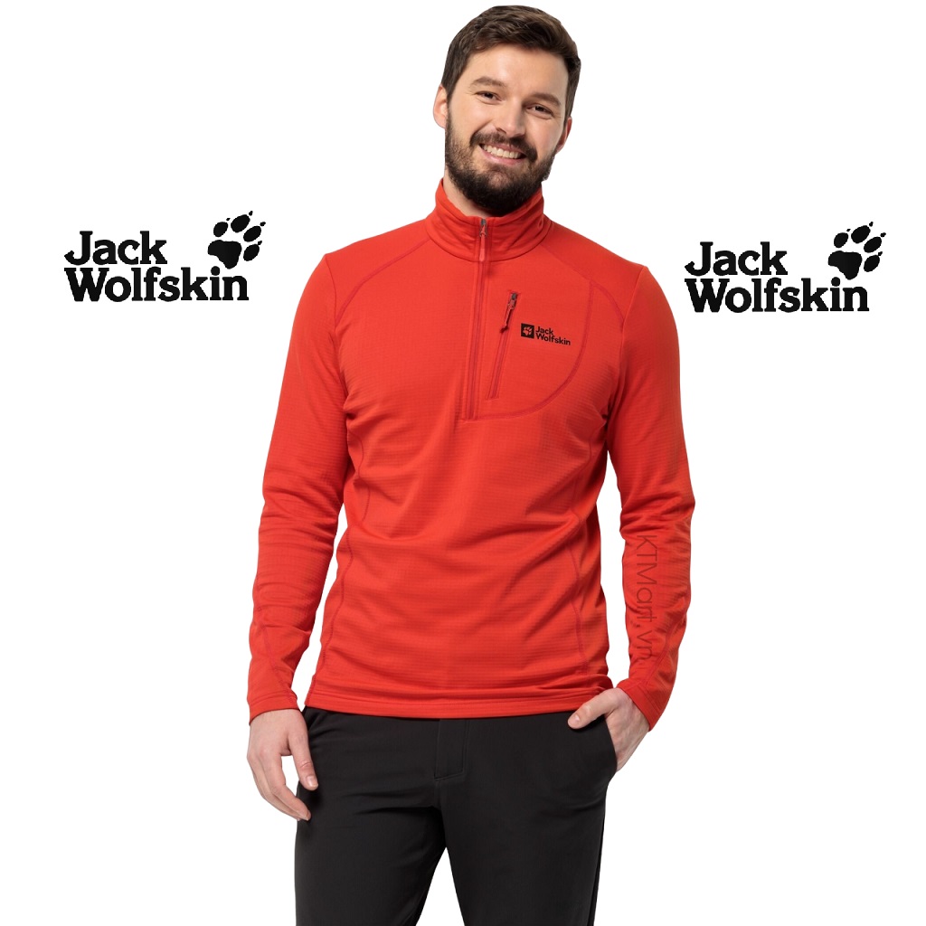 Áo nỉ siêu ấm Jack Wolfskin Men’s Kolbenberg Half-Zip 1710531 size M, L, XL