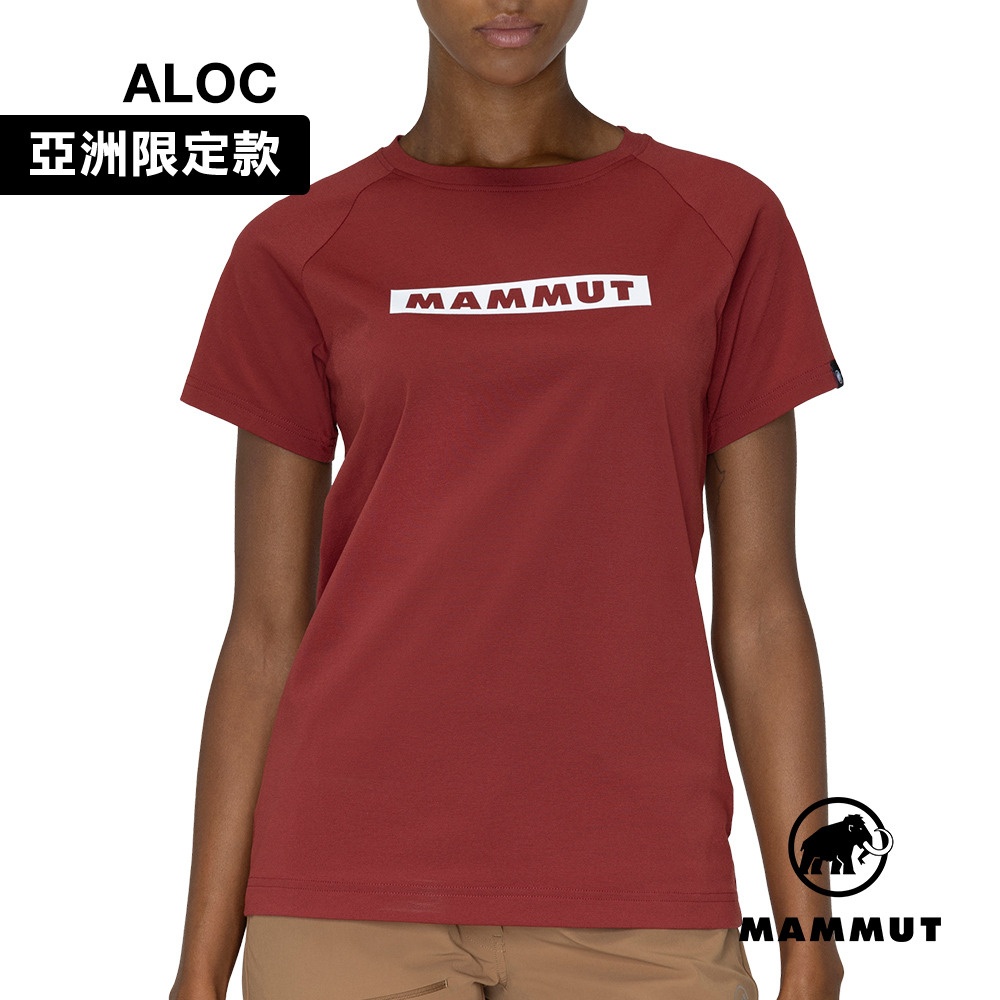 Áo thun Mammut QD Logo Print T-Shirt AF W Quick-Dry Logo Short-Sleeve T-Shirt Women's Dark Classic Red PRT2 #1017-02022
