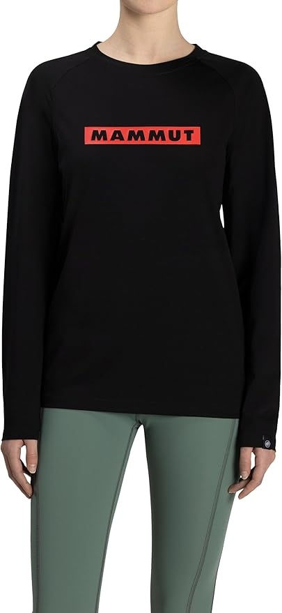 Áo thun dài tay Mammut Women’s QD Logo Longsleeve T Shirt AF 1016-01040 Black PRT1 size S, M