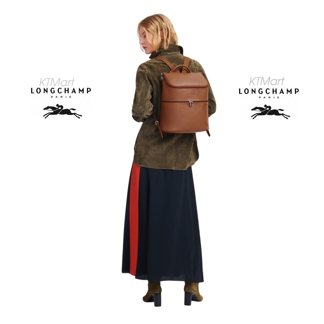 Balo Da Longchamp Le Foulonné Backpack Leather L1617021F72