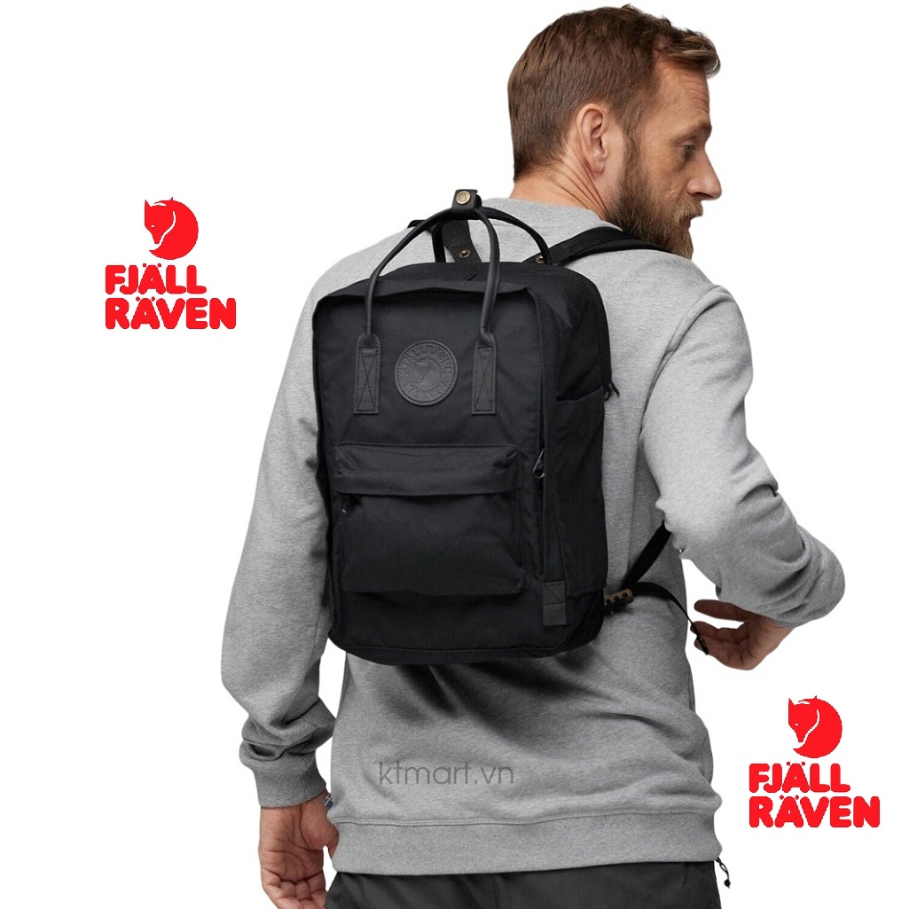 Balo Fjallraven Kanken No. 2 Laptop 15 All Black 23804 New Version