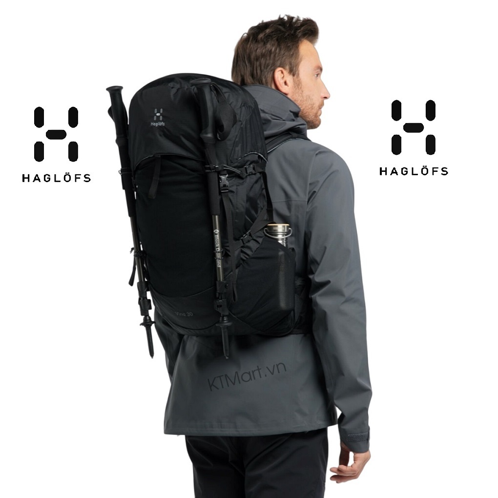 Balo leo núi Haglofs Men Vina 30 Hiking Backpack Black
