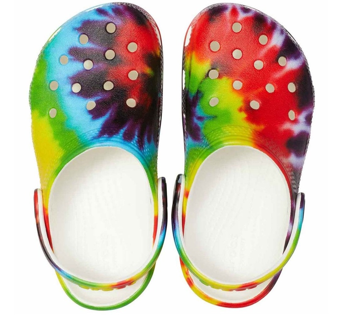 Crocs Classic Tie Dye Graphic Clog Multi 205453 size J5 - 37,38