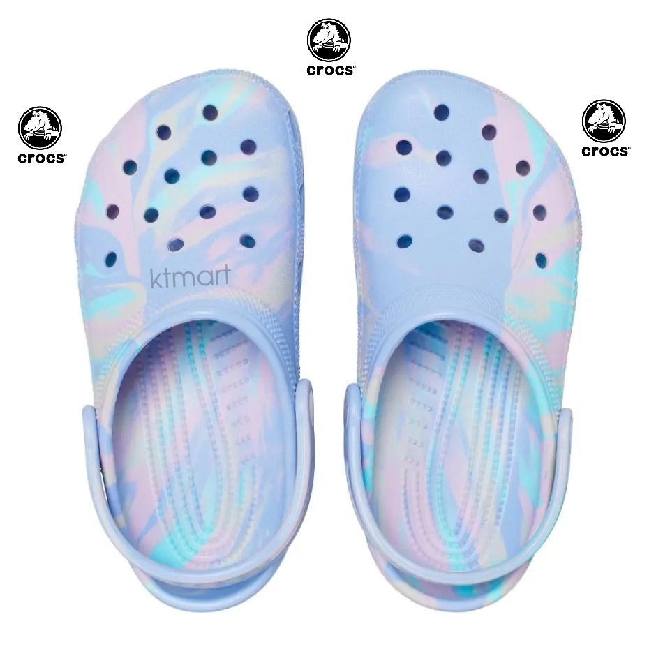 Crocs Toddler Classic Marbled Clogs 206838 size J2 - 33, 34