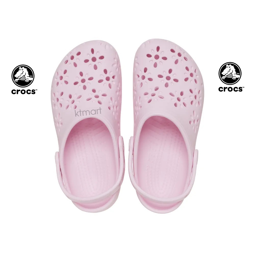 Crocs Toddler Crocs Classic Floral Cutout Clog 210944 size J1 - 32, 33