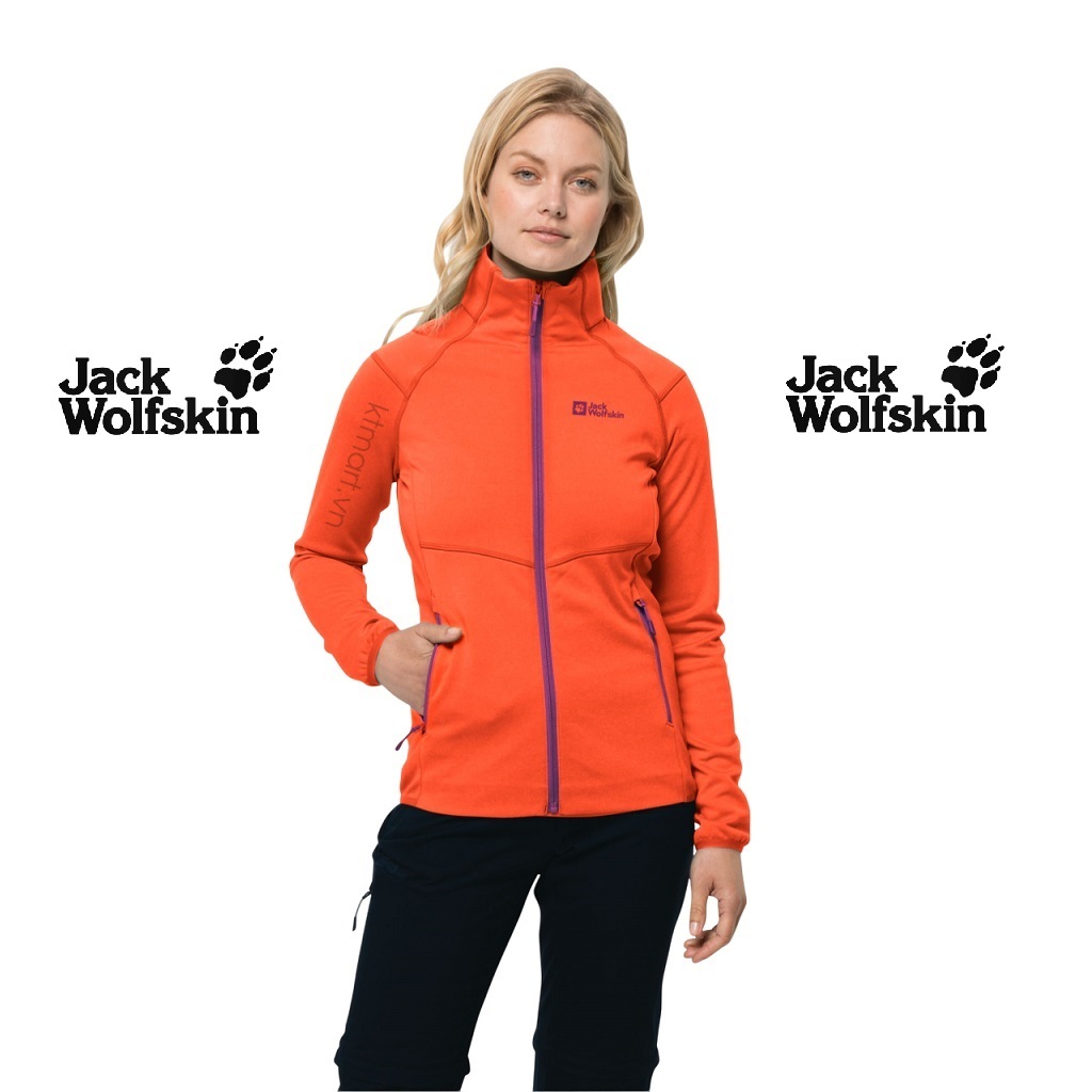 Jack Wolfskin Women’s Fortberg FZ Jacket 1711101 Vibrant Orange size S