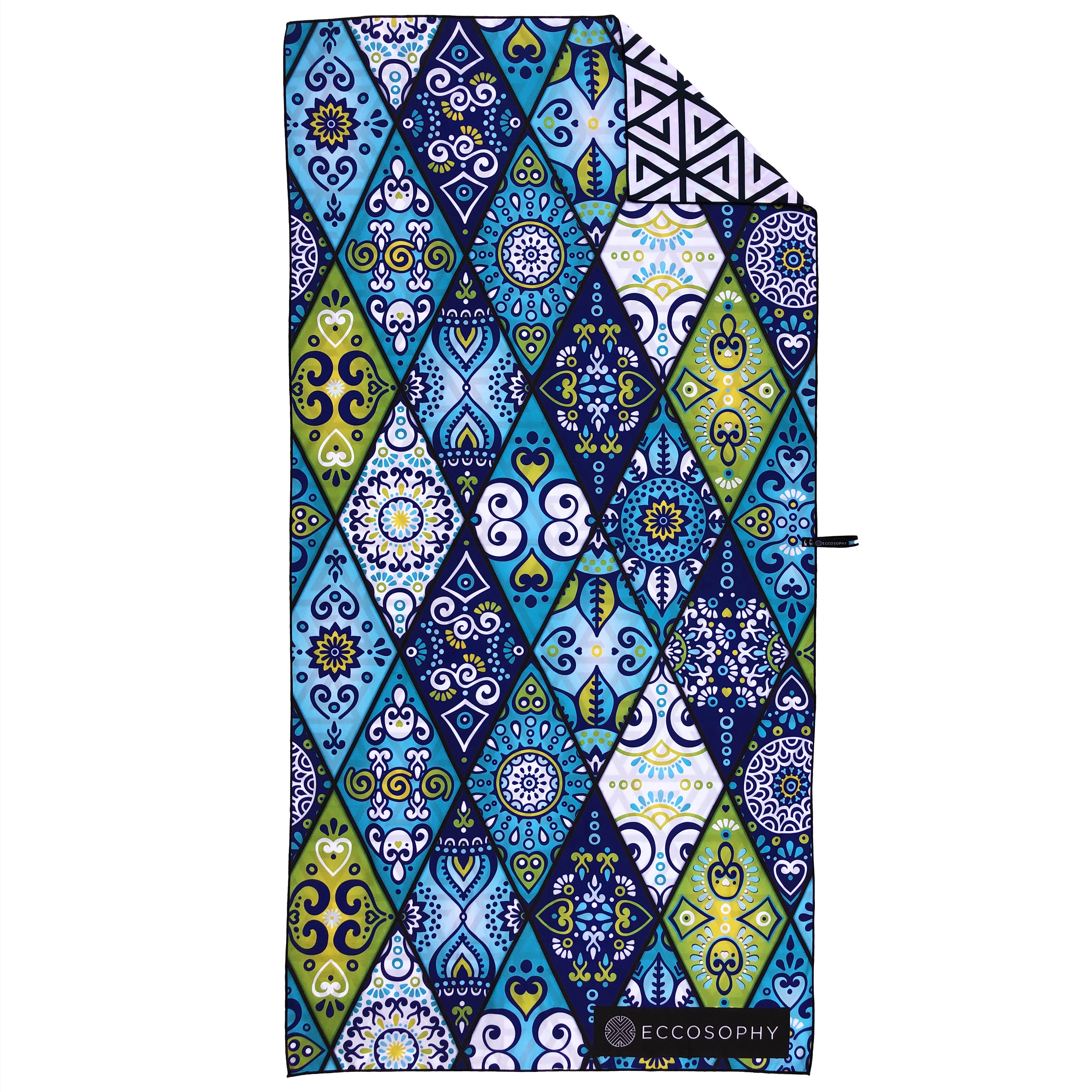 Khăn đi biển Eccosophy Mykonos Sand Free Beach Towel 1m8x90cm