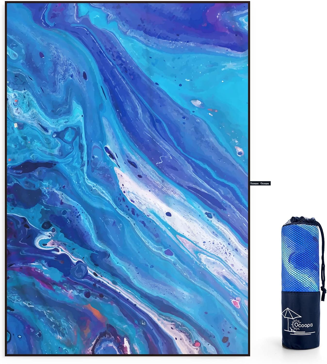 Khăn đi biển OCOOPA Blue Quicksand Microfibre Beach Towel 210x145cm