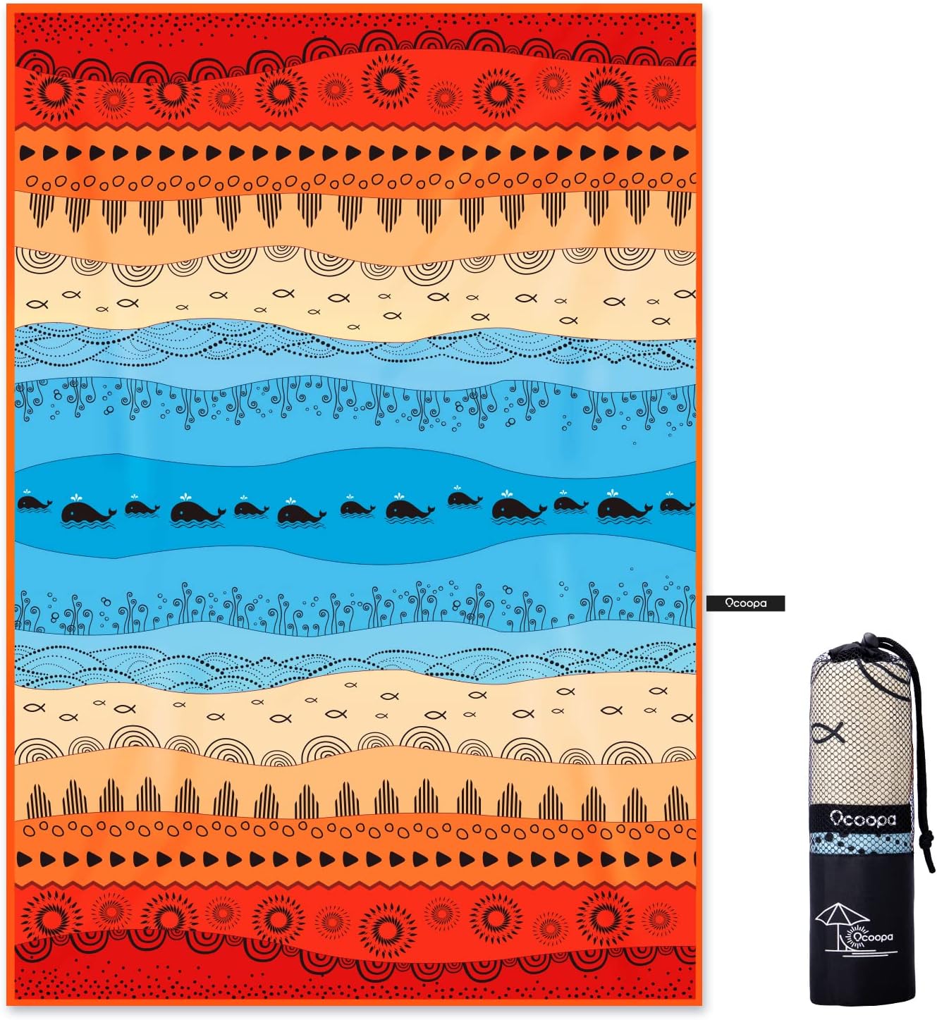 Khăn đi biển OCOOPA Sand Free Beach Towel Microfiber XL 210x145cm
