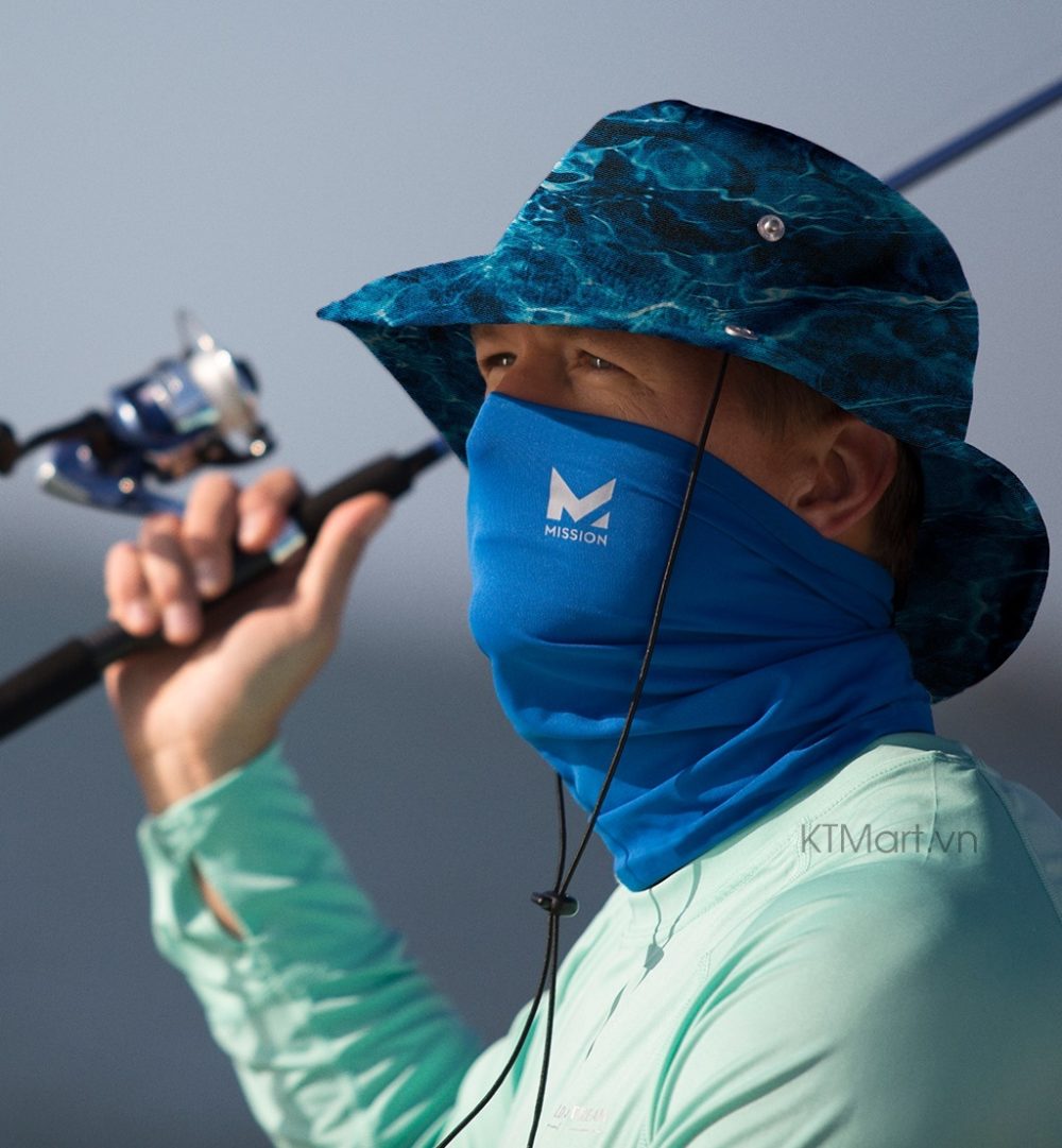 Khăn ống thể thao làm mát Mission Cooling Multi-Use Neck Gaiter Blue 25,4 x 53,3 cm
