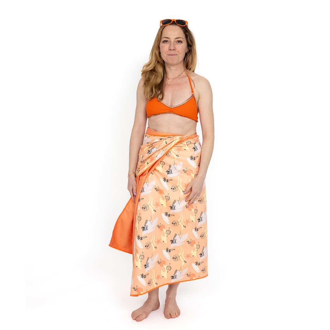 Khăn tắm đa năng MINIMIZ Serviette – LOS ANGELES PEACH L100x150cm