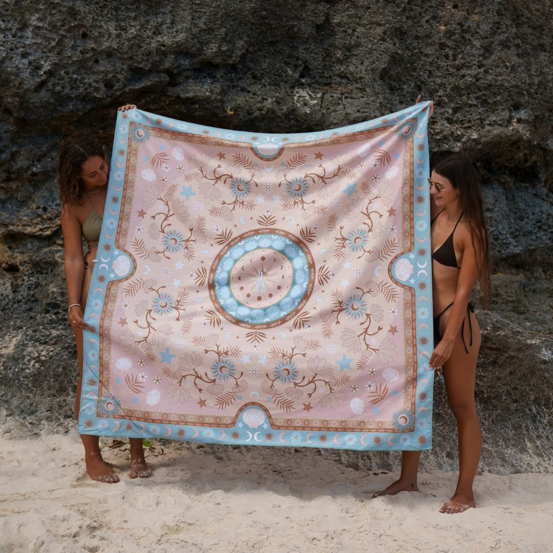 Khăn tắm đa năng Somerside XL Mermaid Waters – Sand Free Beach Towel 1m6x1m6