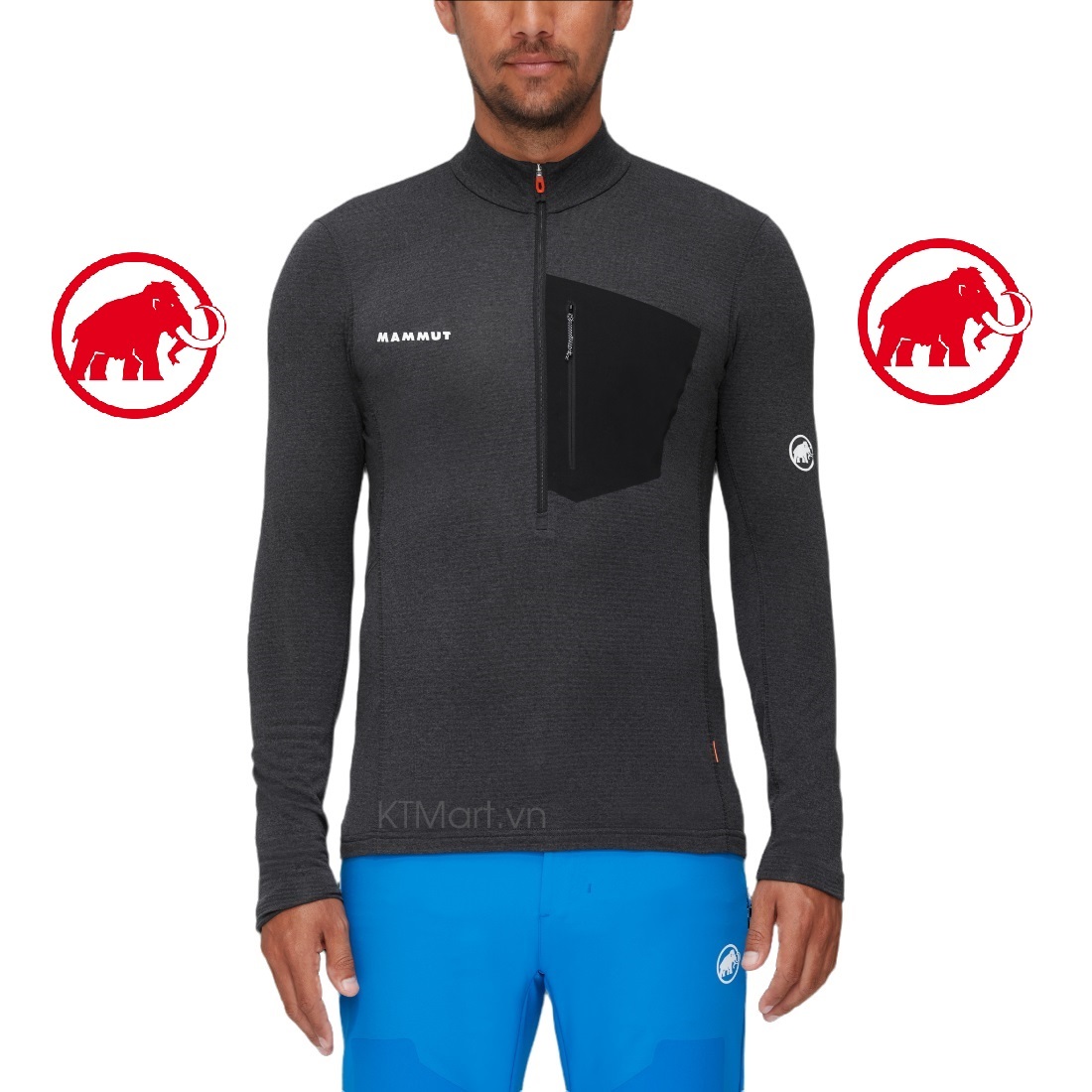 Mammut Aenergy Light ML Half Zip Pull Men 1014-03780 size M, L