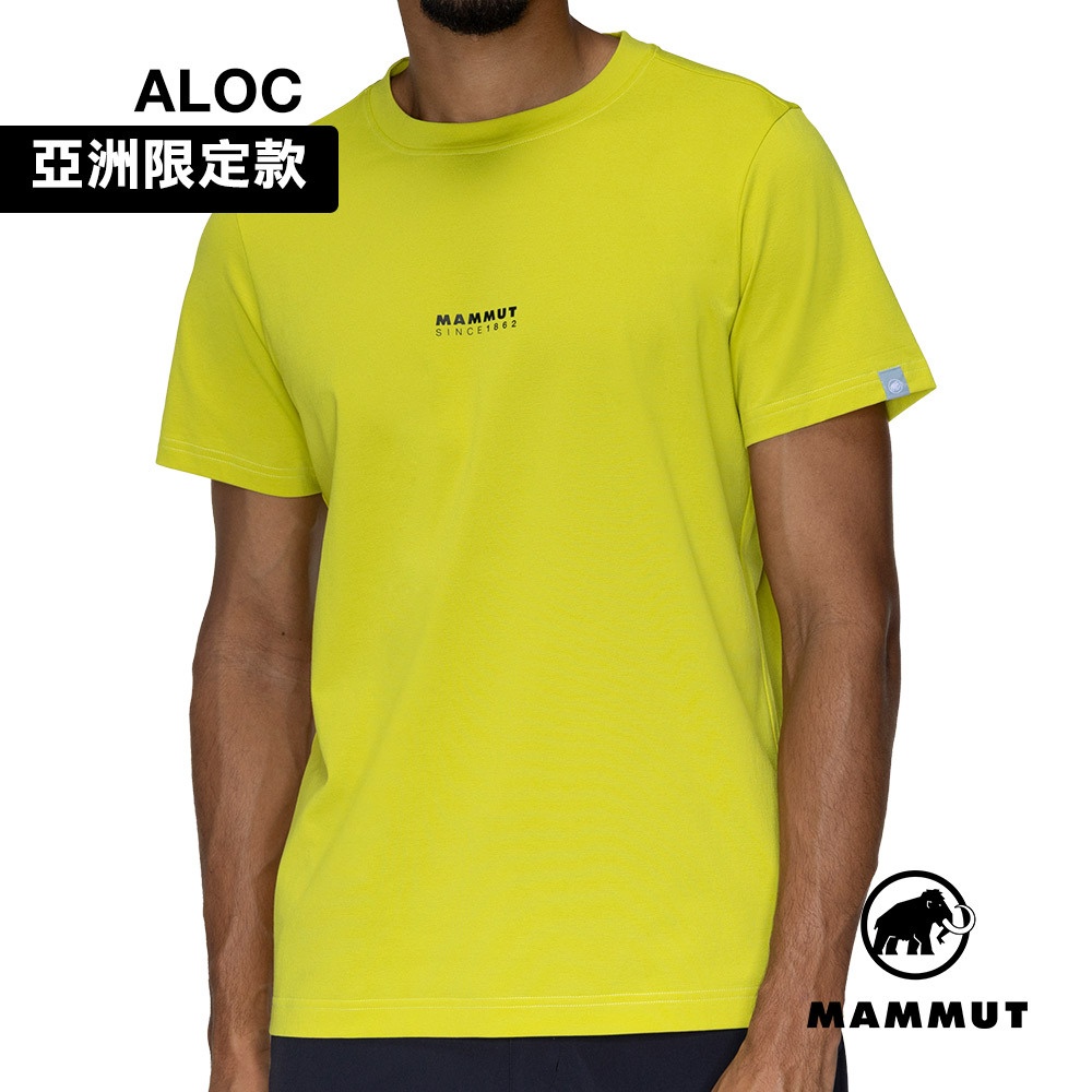Mammut QD Logo Print T-Shirt AF Men Quick-Dry Logo Short-Sleeve T-Shirt, Acacia Yellow, PRT1 #1017-02012 size M, L, XL, 2XL