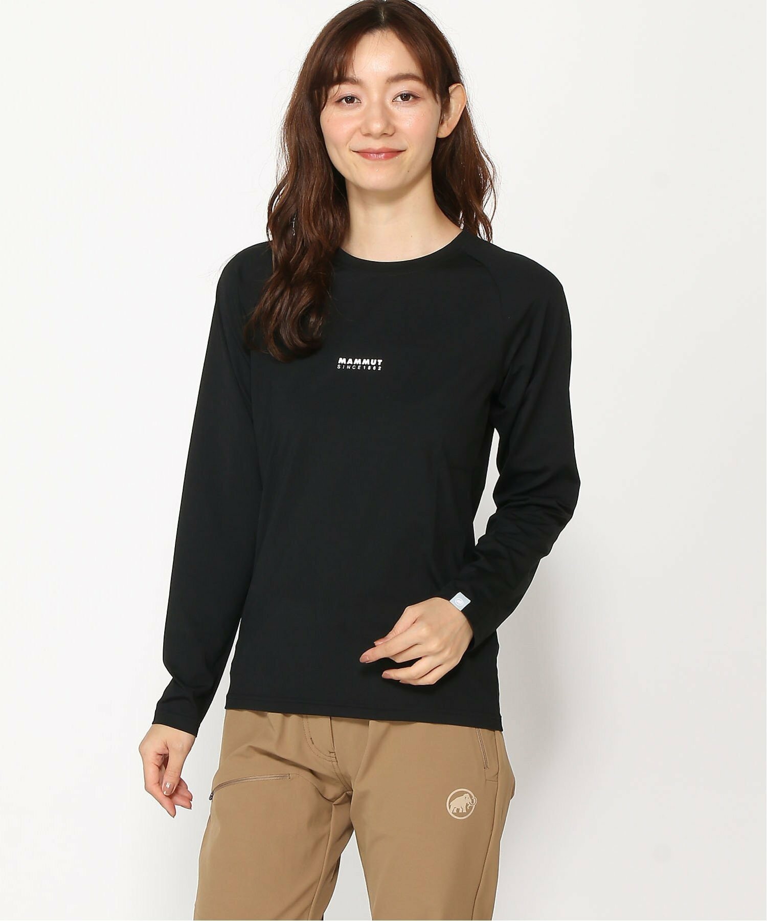 Mammut Women’s QD Logo Longsleeve T Shirt AF 1016-01040 Black PRT1 size S, M