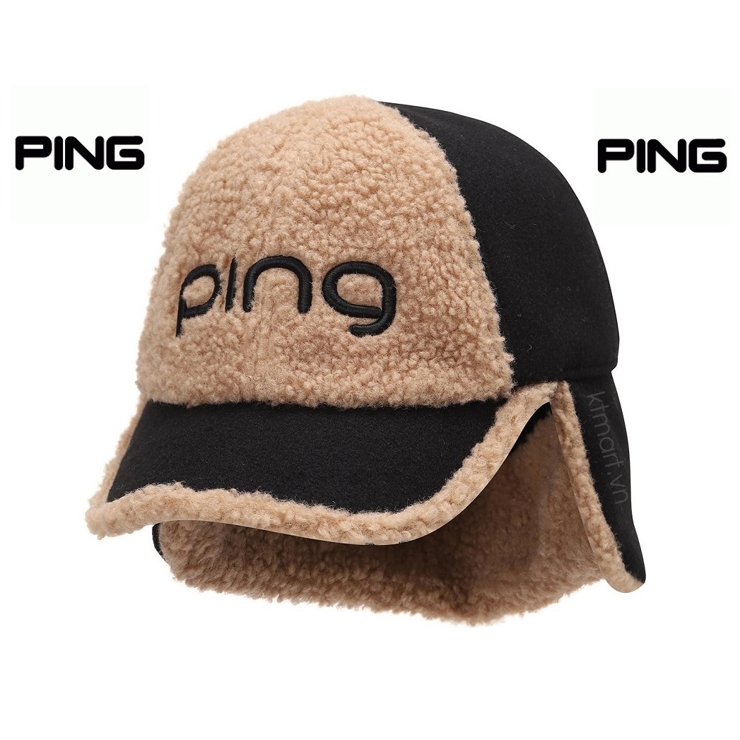 Mũ đánh Golf Ping Women’s Buckle Earflap Ball Cap 121C4CP653