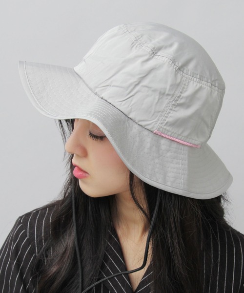 Mũ trơn màu rộng vành chống nắng xuất Nhật Water-repellent Adventure Hat, 99.9% UV Protection size 56cm