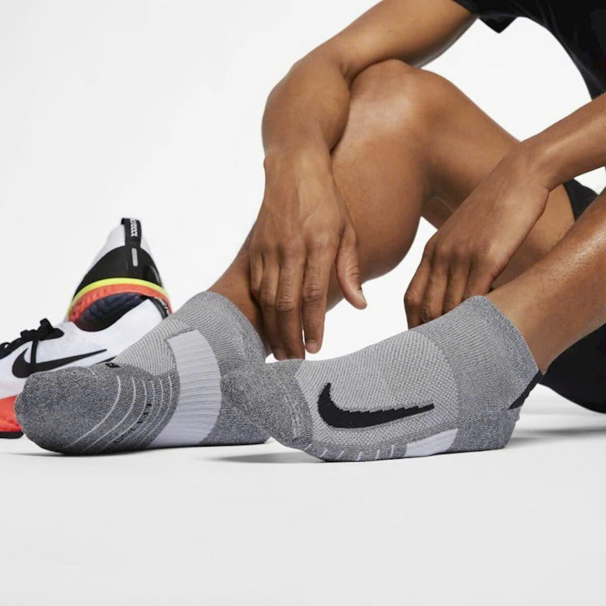 Set 5 tất thể thao Nike Multiplier No Show Socks Dri-Fit UNISEX Cushioned Running Gym size M, L