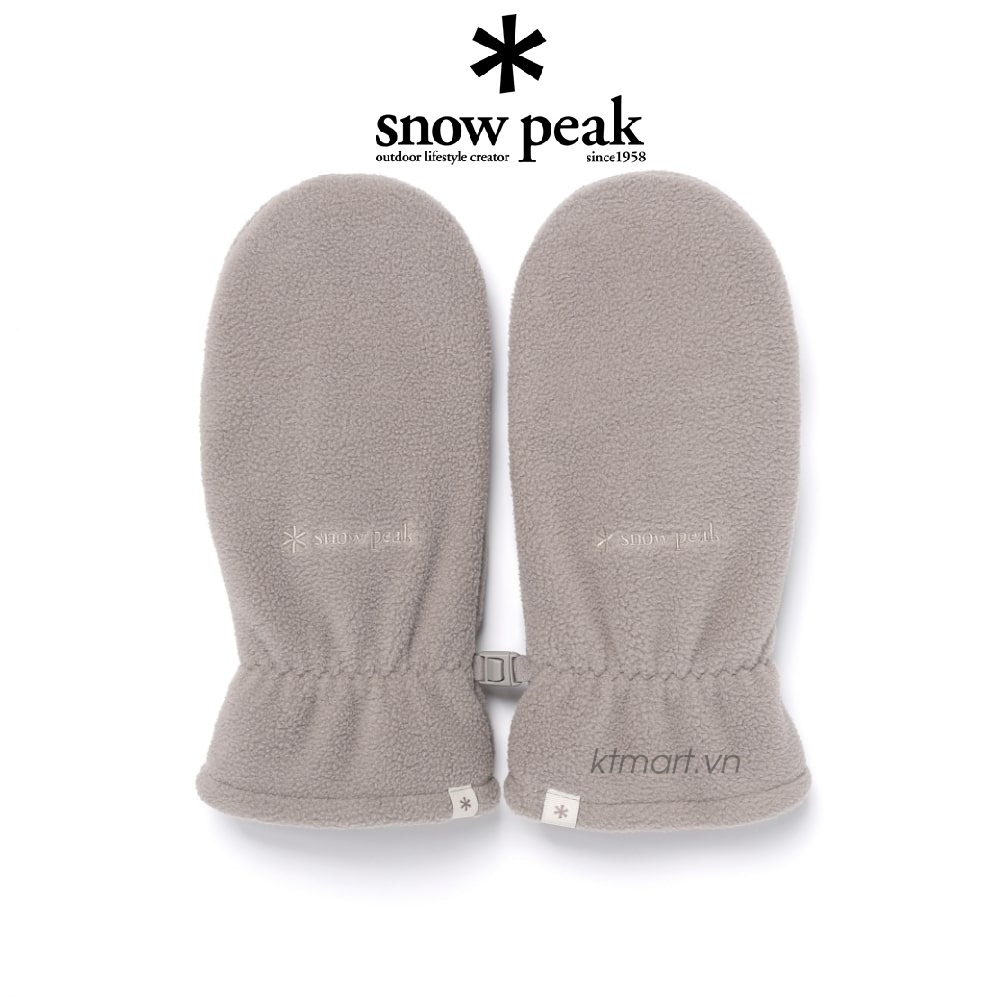 Snow Peak Fleece Gloves Fog Gray S25WUFGL58 size L