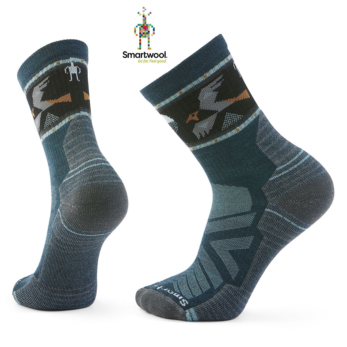 Tất lông cừu Smartwool Men's Hike Light Cushion Soaring Mid Crew Socks SW002737 size M