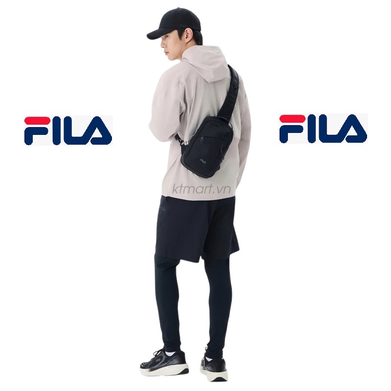 Túi đeo chéo FILA Literary Simple Shoulder Bag – Black BPY-5602-BK