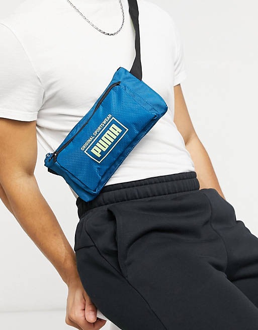 Túi đeo chéo PUMA Sole Waist Bag Digi – Blue – Sharp Green