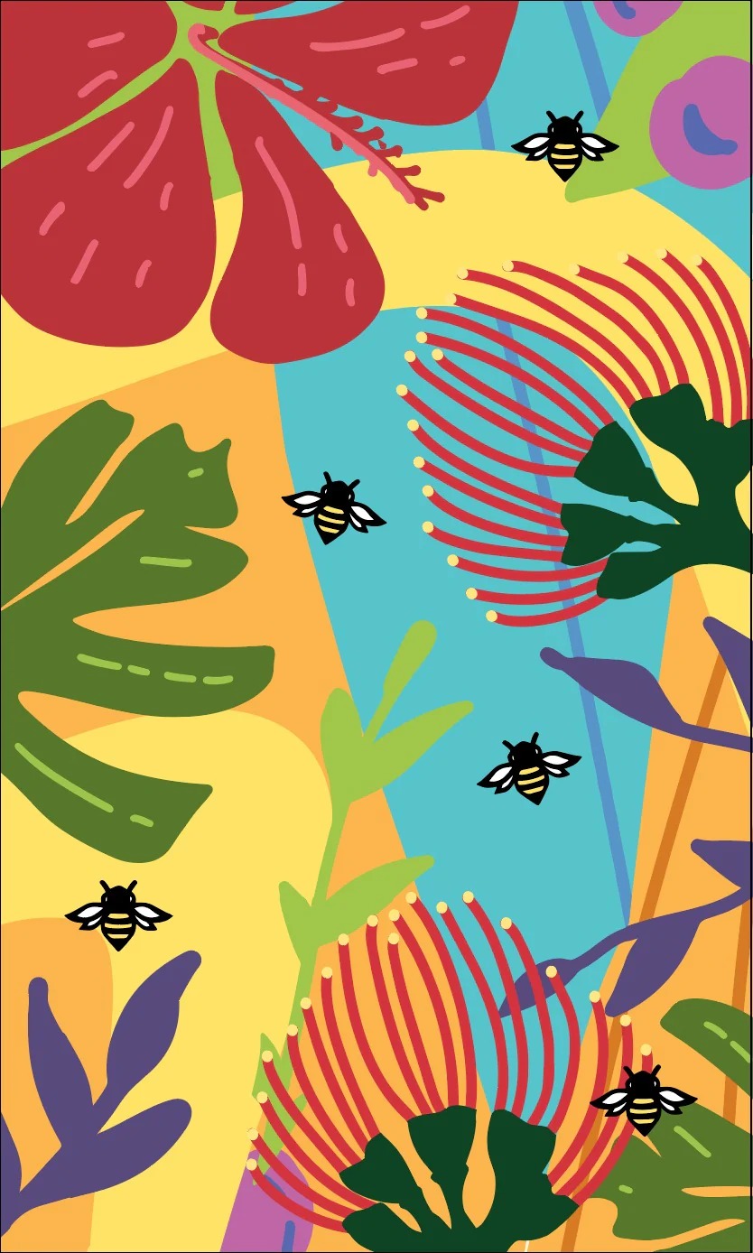Khan-Kailua-Honey-Multiuse-Towels-for-Home-and-Gym-Flowers-amp-Bees-77x46cm-3.jpg?v=1776762908