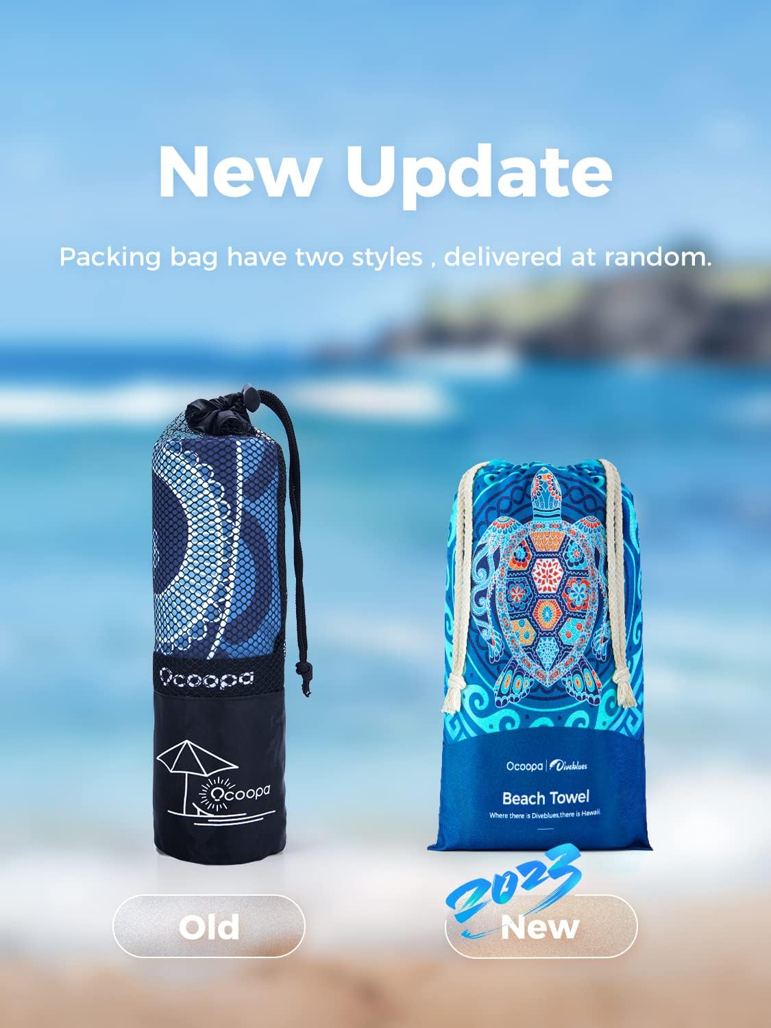 OCOOPA Beach Towel Microfiber, Extra Large ktmart 5.jpg