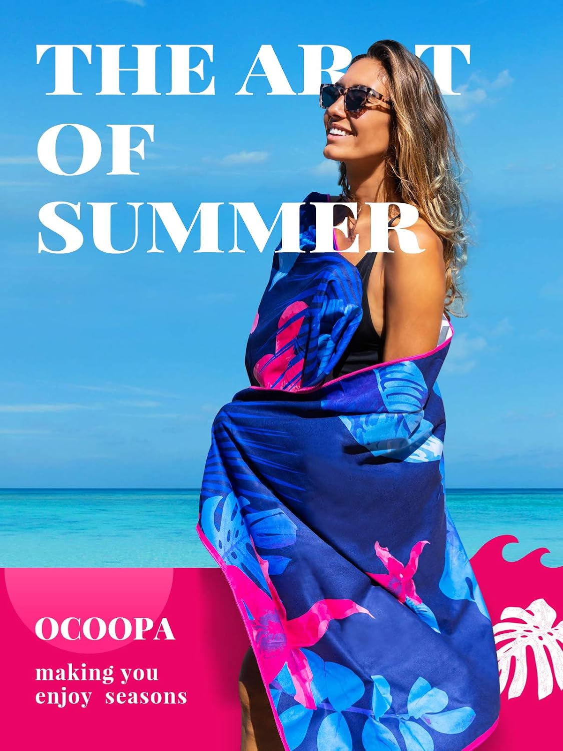 OCOOPA Nile Garden Microfiber Beach Towel ktmart 1.jpg