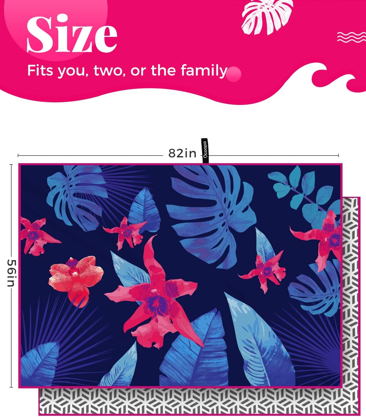 OCOOPA Nile Garden Microfiber Beach Towel ktmart 5.jpg