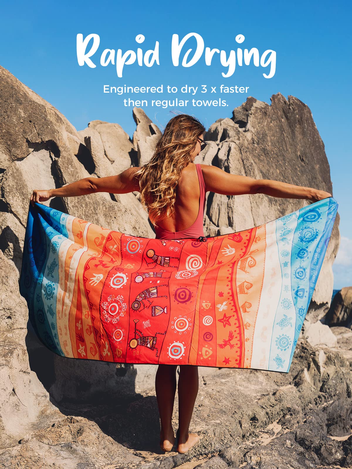 OCOOPA Sand Free Beach Towel Microfiber ktmart 2.jpg