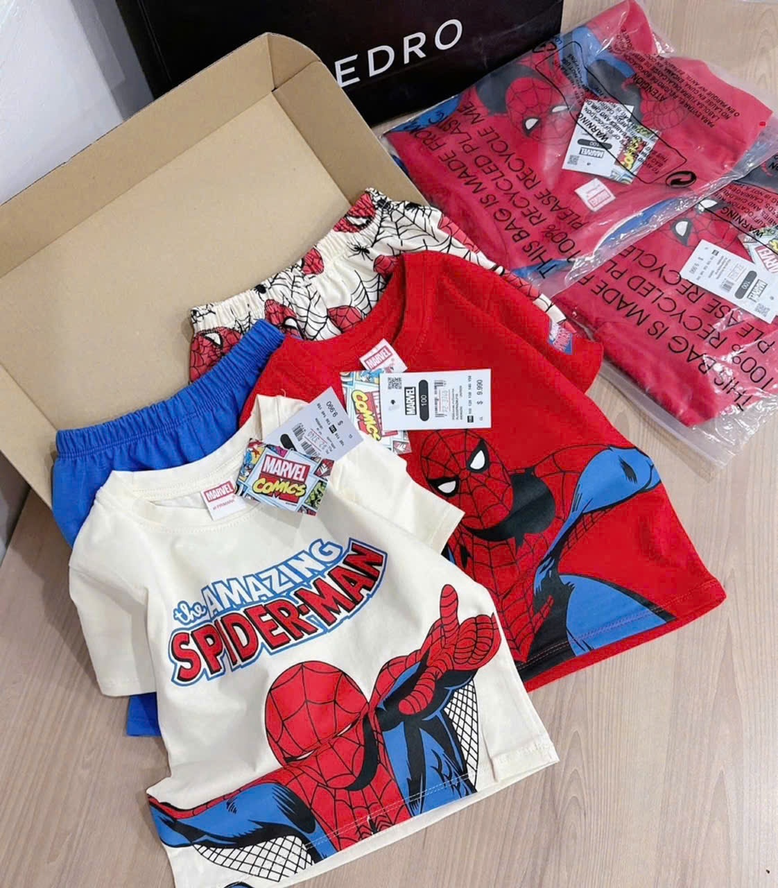 SET 2B CỘC SIÊU NHÂN SPIDERMAN BÉ TRAI