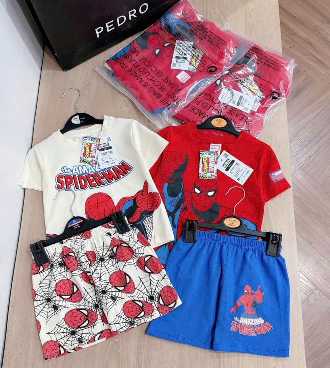 SET 2B CỘC SIÊU NHÂN SPIDERMAN BÉ TRAI