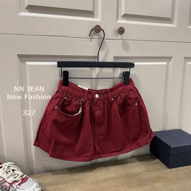 TKQJ09_ QUẦN SHORT BÒ GIẢ VÁY DÚM EO
