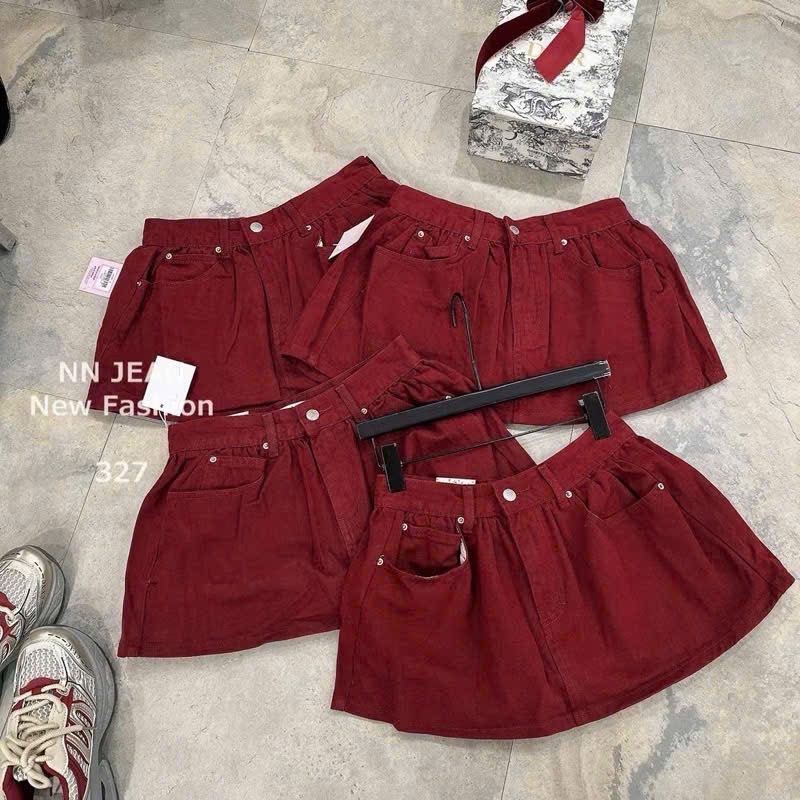TKQJ09_ QUẦN SHORT BÒ GIẢ VÁY DÚM EO