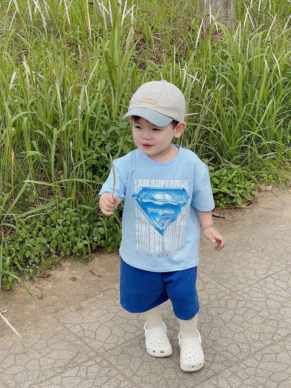 TKBT29_SET BỘ BT I AM SUPERMAN TONE XANH