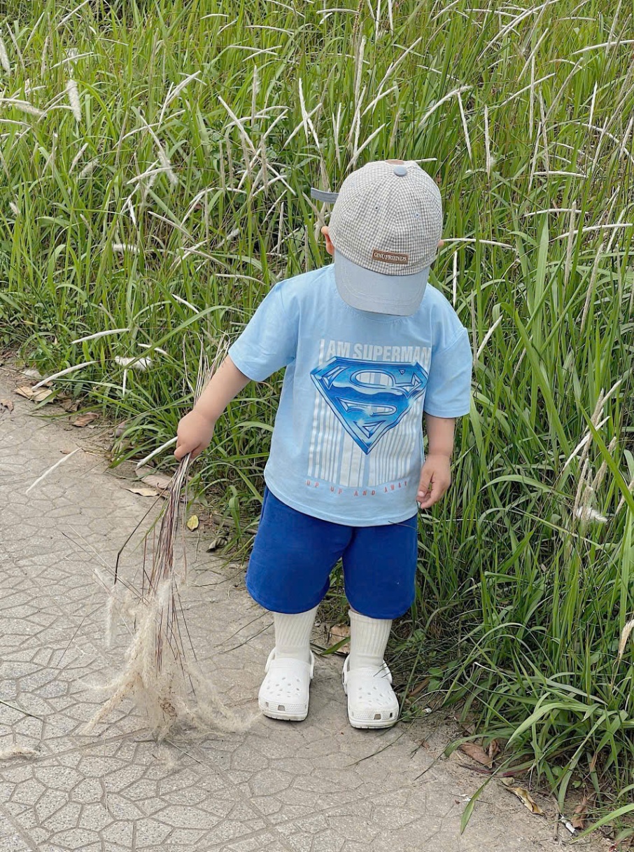 TKBT29_SET BỘ BT I AM SUPERMAN TONE XANH