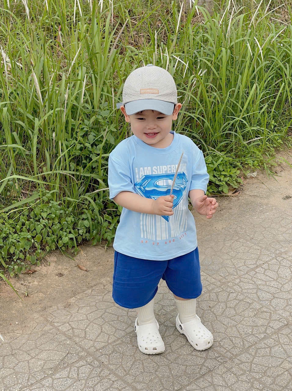 TKBT29_SET BỘ BT I AM SUPERMAN TONE XANH