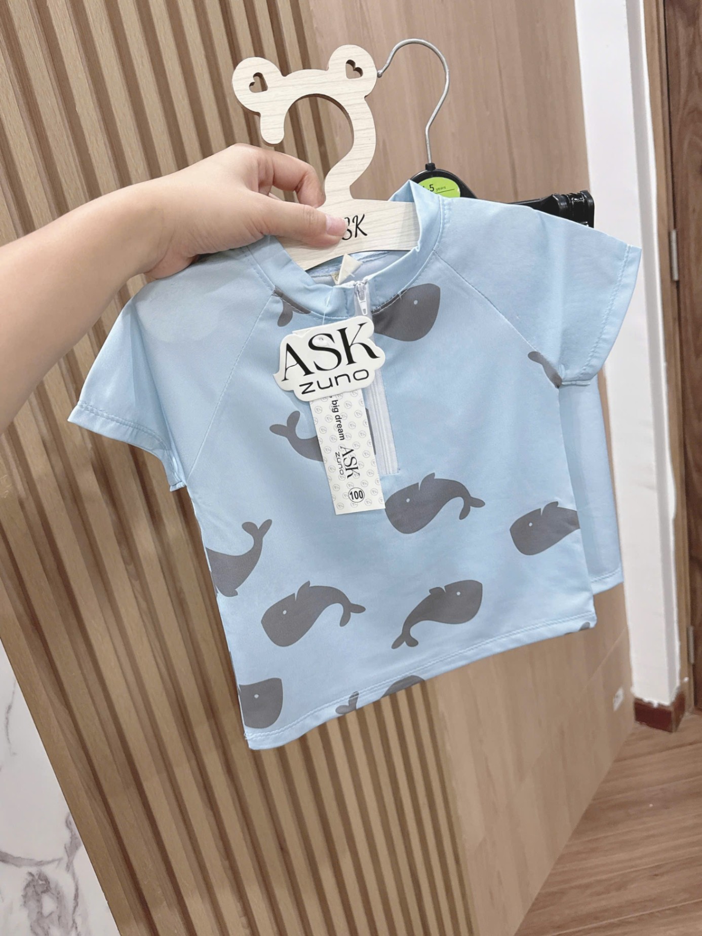 BỘ BƠI CÁ VOI XANH BÉ TRAI