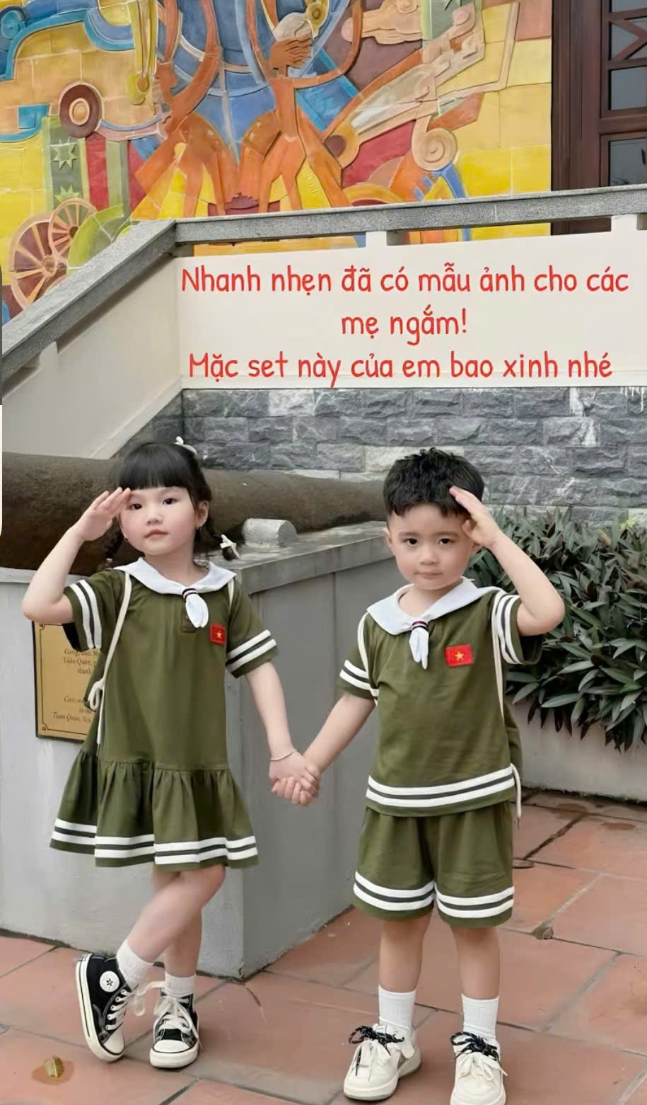 BTHT18_SÉT BÉ TRAI BÉ GÁI - BÉ TRAI THUỶ THỦ LÁ CỜ VIỆT NAM ( Kèm túi)