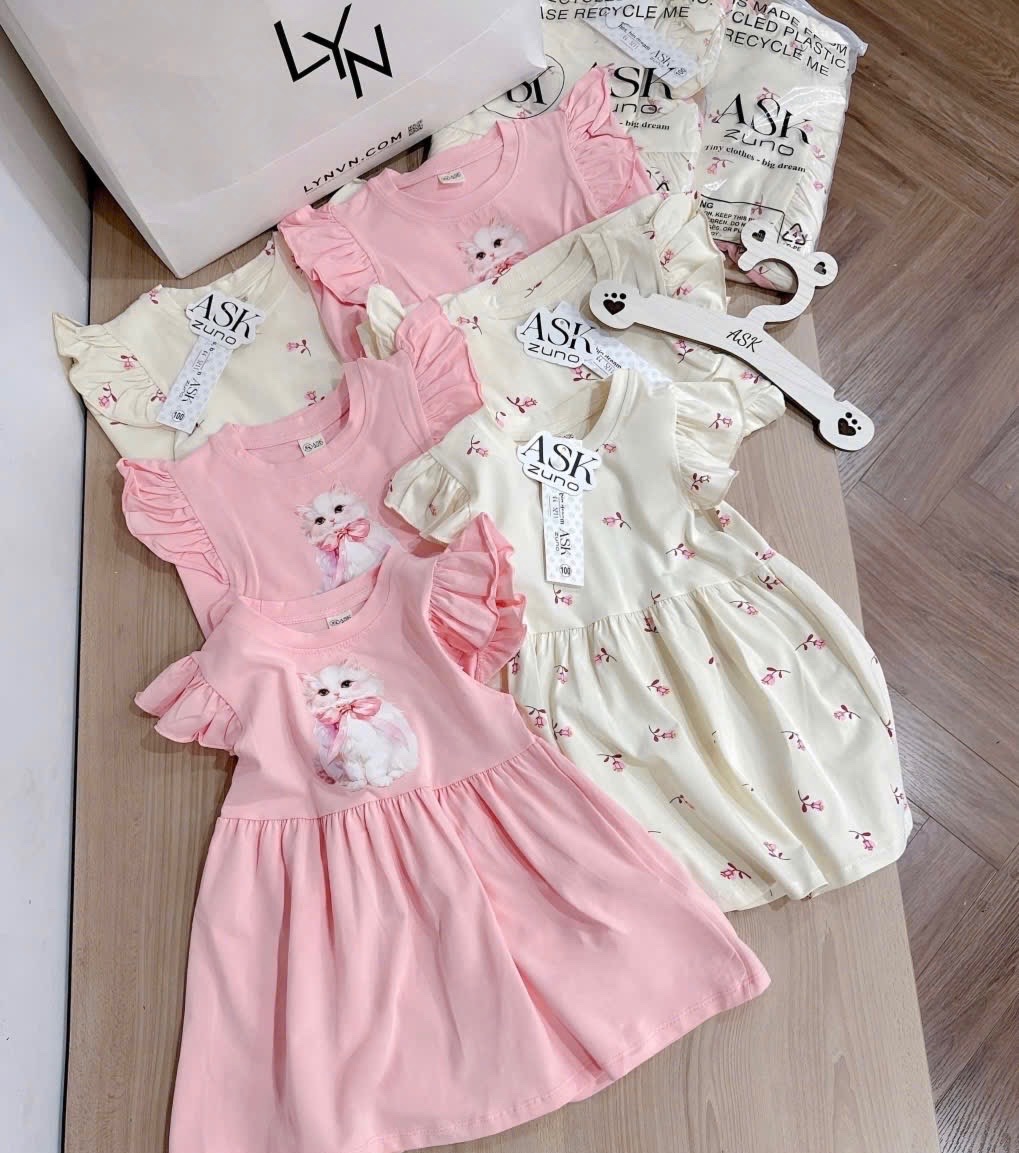 SET 2 VÁY CÁNH TIÊN HỒNG BE CHO BÉ