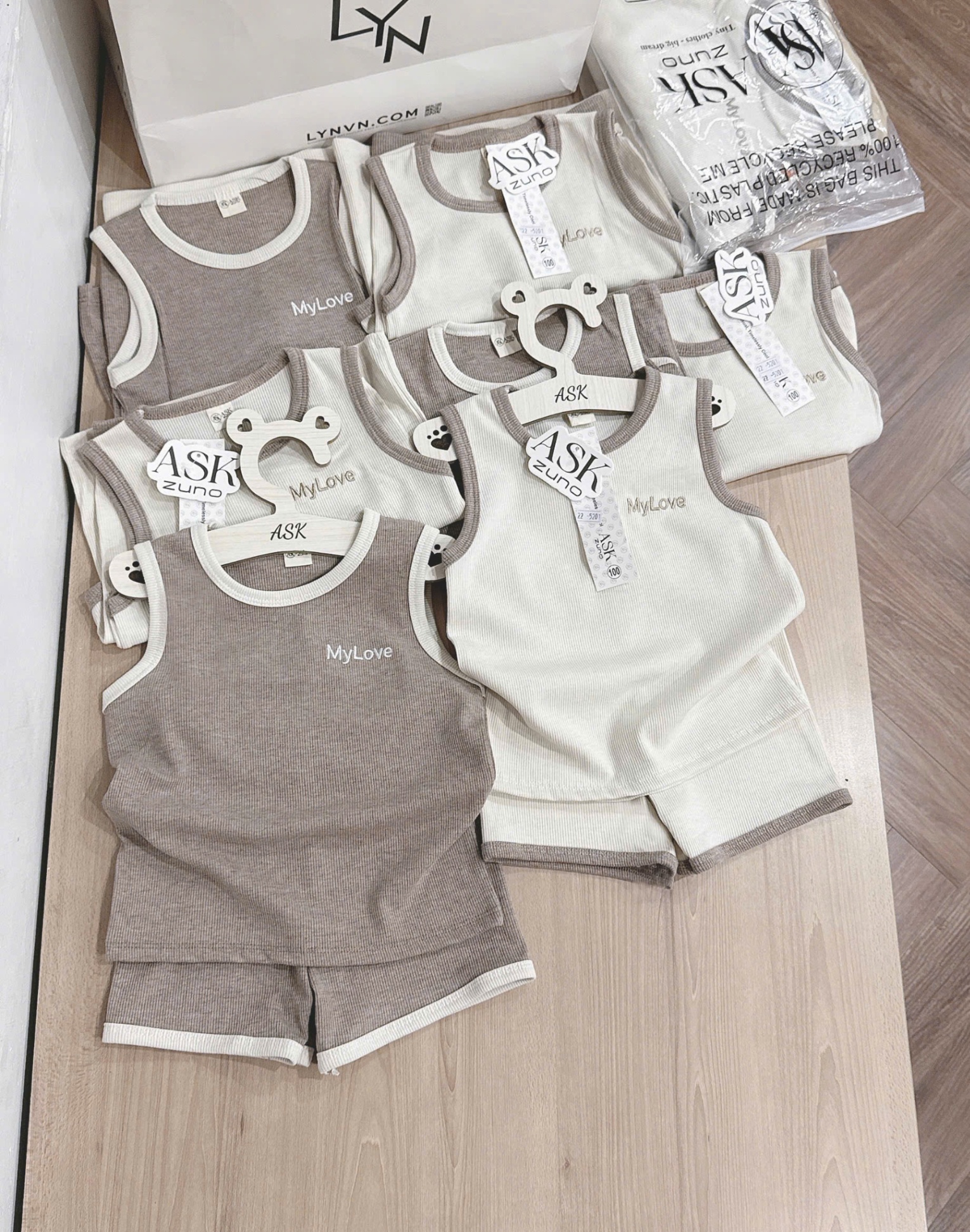 SET 2 BỘ BALO TĂM MY LOVE CHO BÉ