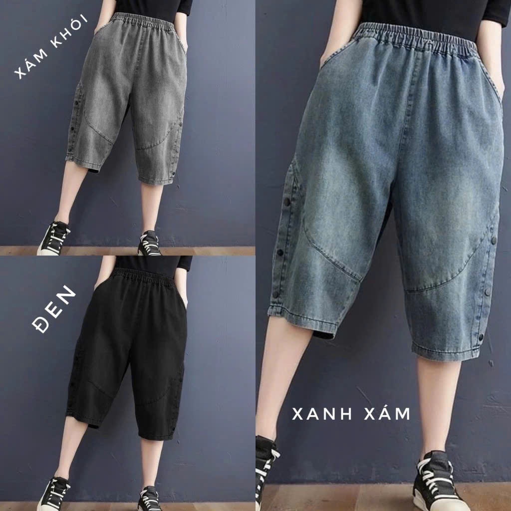 QUẦN NGỐ JEAN DÁNG BAGGY THỤNG 3 MÀU