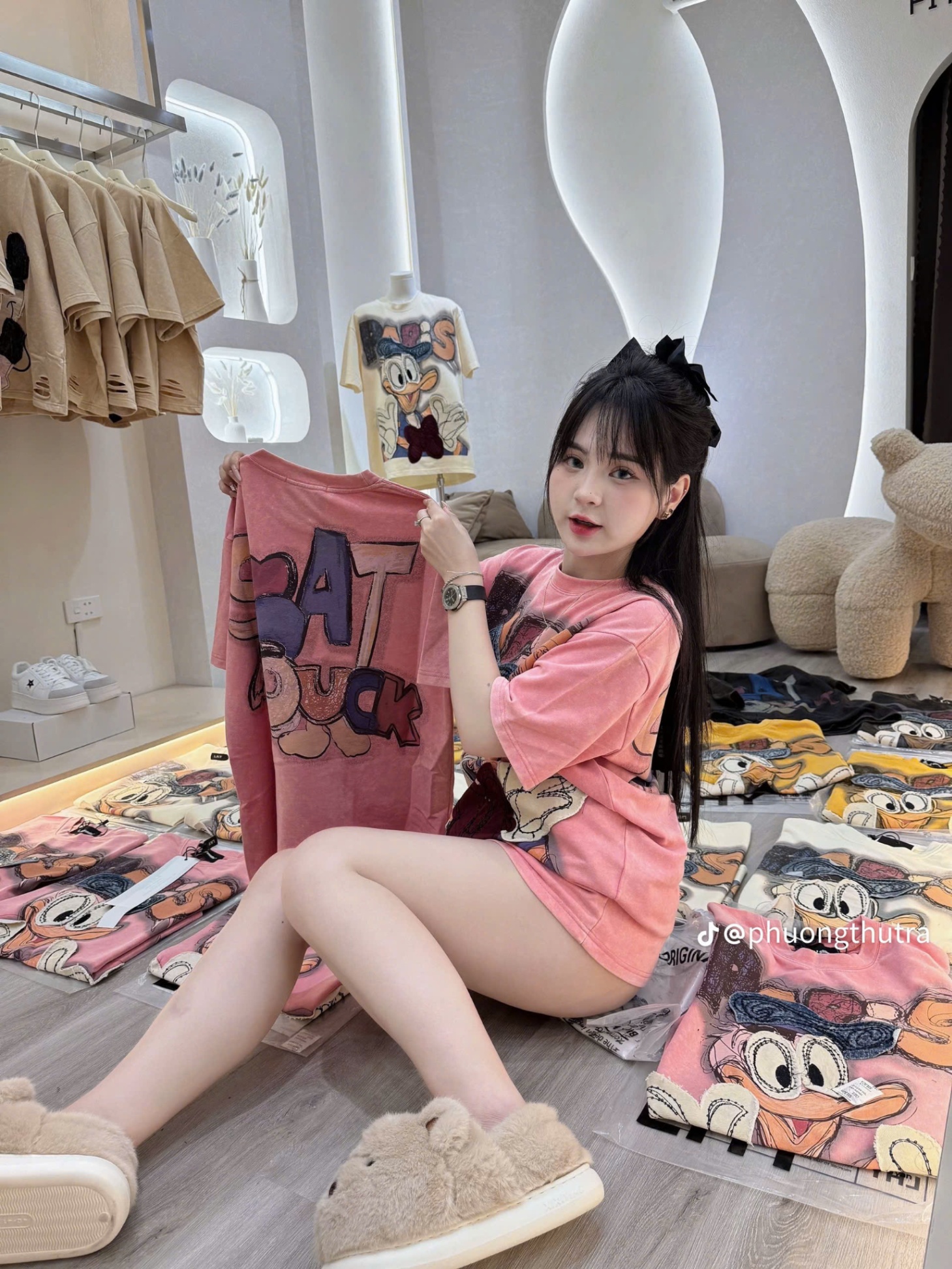 ÁO PHÔNG NỮ VỊT DONAL 3 MÀU
