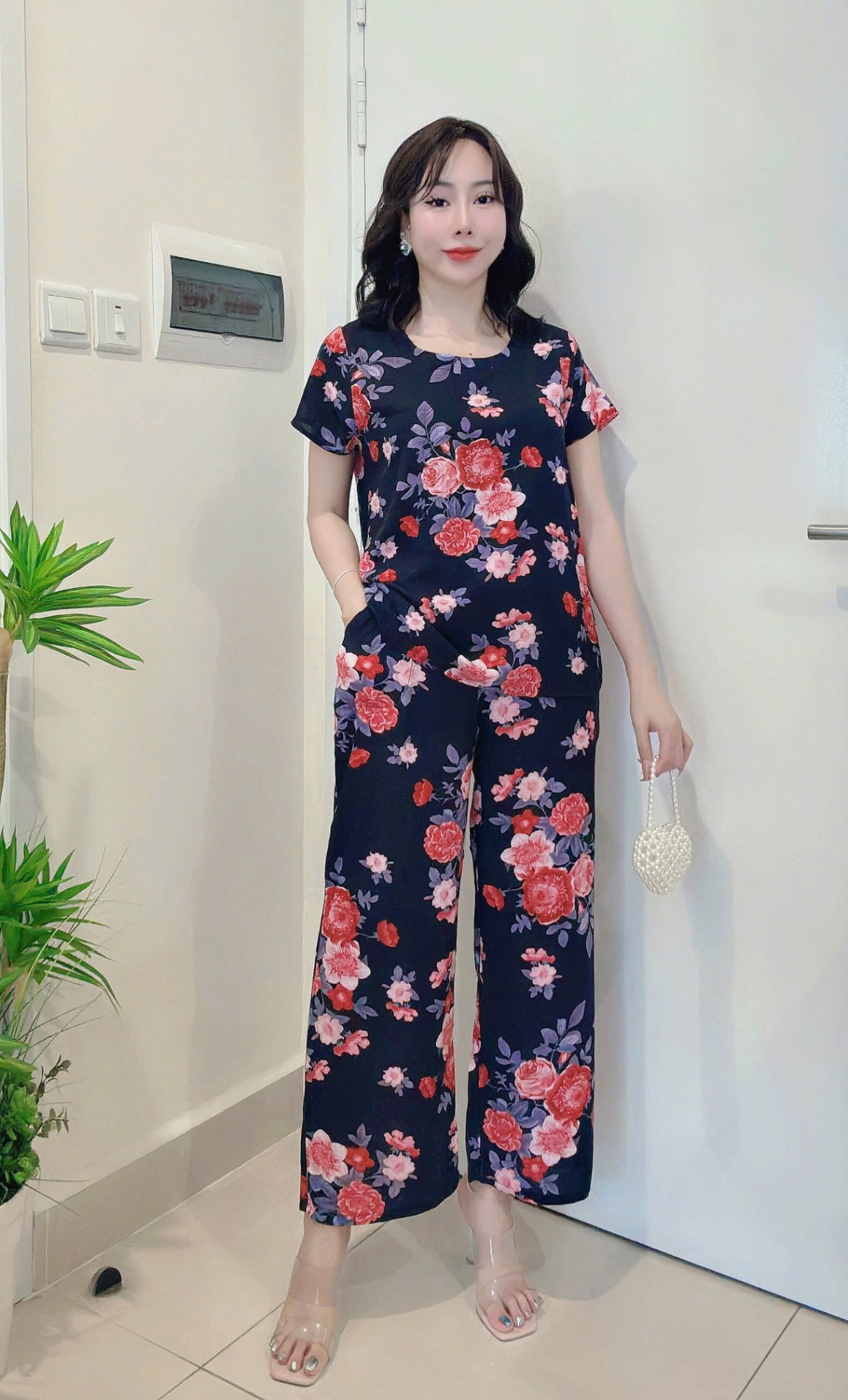 BỘ LANH LỤA HÀN CHÂU QUẦN DÀI