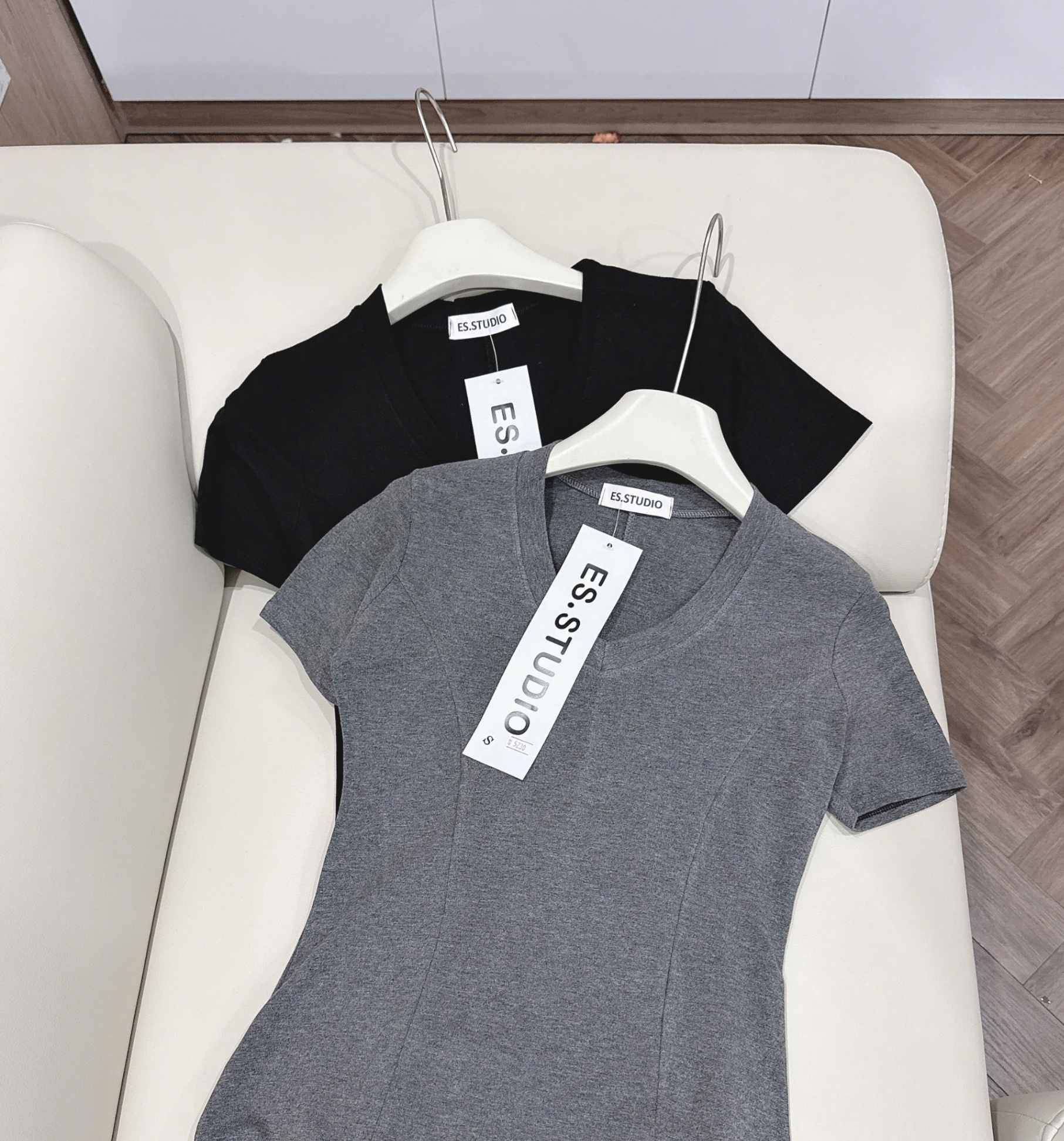 VÁY THUN MAXI CỔ TIM 2 MÀU