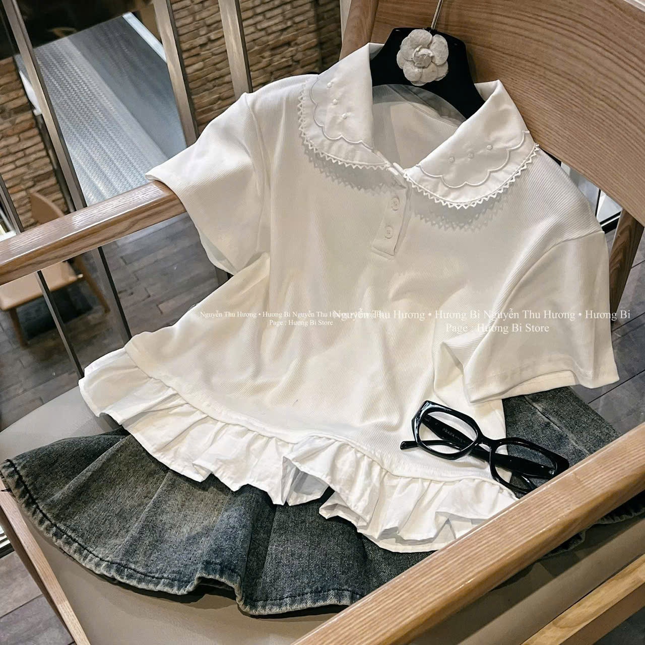 ÁO POLO CỔ LÁ CHÂN BÈO